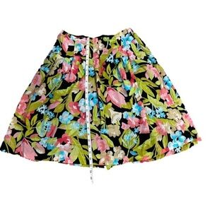 Talbots Woman Petites Flowered Fit and Flare Skirt